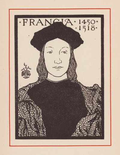 Francesco Francia, artista italiano (litografía) de European School