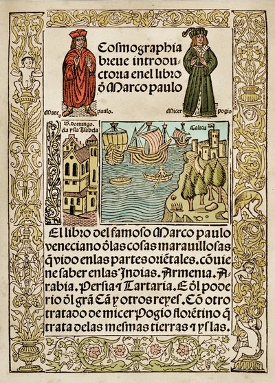 Frontispicio de El millón de Marco Polo de European School