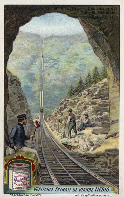 Ferrocarril funicular en las Montañas Catskill, Nueva York, EE.UU. de European School