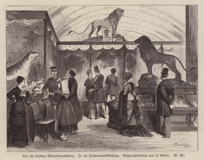 Sección de productos de piel en la Exposición de Comercio e Industria de Berlín, Alemania de European School