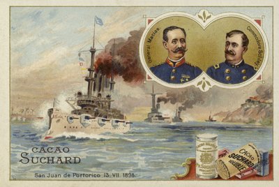 General Manuel Macías y comodoro Winfield Scott Schley, San Juan de Puerto Rico, Guerra Hispanoamericana, 13 de julio de 1898 de European School