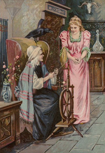 Cuentos de los Grimms: La rosa de brezo (cromolito) de European School