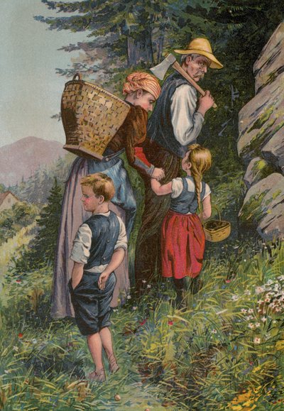 Cuentos de los Grimms: Hansel y Grethel (cromolito) de European School