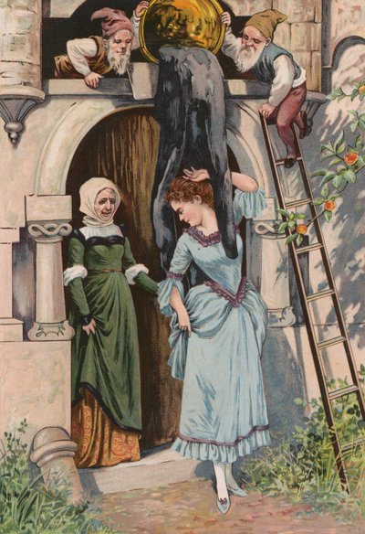 Cuentos de los Grimms: La Vieja Madre Escarcha (cromolito) de European School