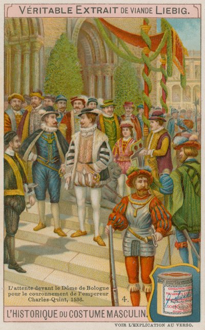 Invitados Esperando Fuera de la Catedral de Bolonia en la Coronación del Emperador Carlos V en 1536 de European School