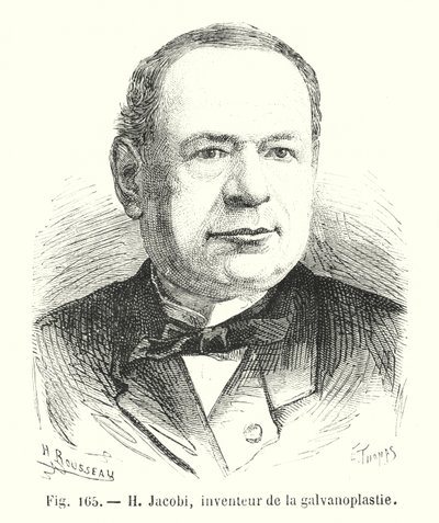 H Jacobi, inventor de la galvanoplastia de European School