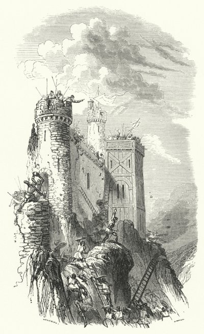 Enrique el Ciego, conde de Luxemburgo, sitiando el castillo de Bouillon de European School