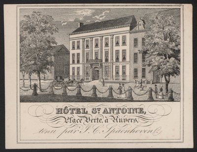 Hotel St Antoine, Anvers, Amberes, J C Spaenhoven de European School