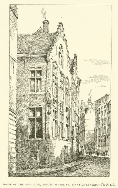 Casa del Piñón, Brujas, donde se alojó San Ignacio de European School