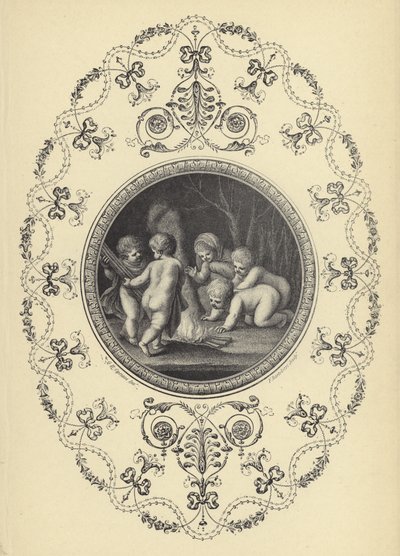 Ilustración del libro de ornamentos de Michael Angelo Pergolesi de European School