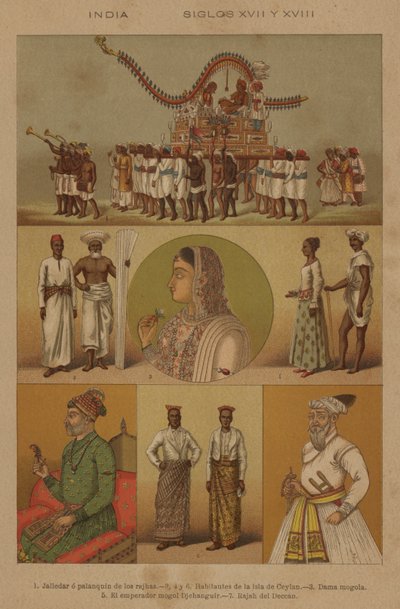 India, Siglos XVII y XVIII de European School