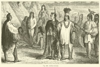 Indios Creeks (grabado) de European School