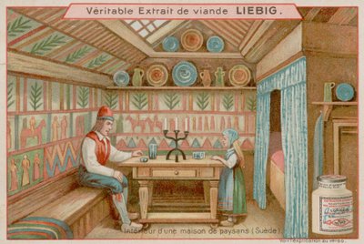 Dentro de una Casa Campesina en Suecia de European School