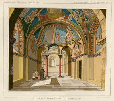 Interior de la Iglesia de Schwarzrheindorf, Bonn, Alemania de European School