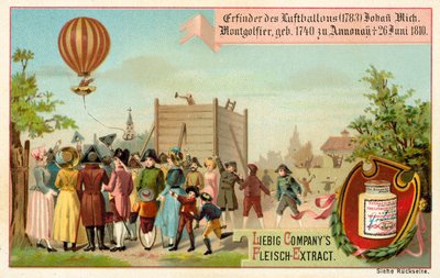 Invención del globo de aire caliente por los hermanos Montgolfier, Francia de European School