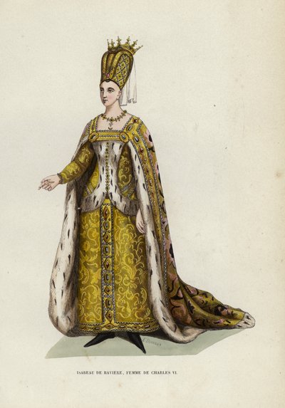 Isabeau de Baviera, esposa de Carlos VI de European School