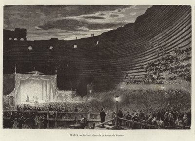 Italia - En las ruinas de la Arena de Verona de European School
