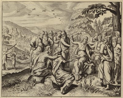 Jesucristo enseñando sobre el sábado (grabado) de European School
