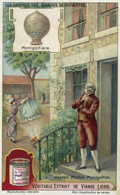 Joseph Montgolfier y el globo de aire caliente de European School