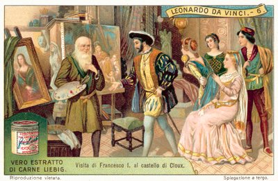 El rey Francisco I de Francia visitando a Leonardo da Vinci en Clos Lucé de European School