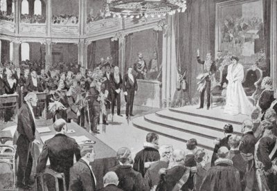 El rey Haakon presta juramento de European School
