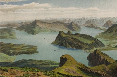 Lago Lucerna: Vista desde el Pilatus de European School