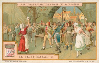 Le Petit Marat, tarjeta Liebig, principios del siglo XX (cromo) de European School