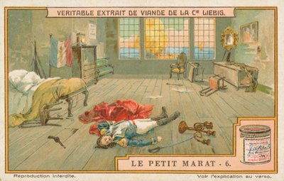 Le Petit Marat, tarjeta Liebig, principios del siglo XX (cromo) de European School