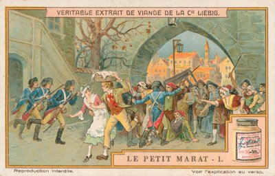 Le Petit Marat, tarjeta Liebig, principios del siglo XX (cromo) de European School