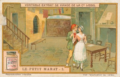 Le Petit Marat, tarjeta Liebig, principios del siglo XX (cromo) de European School