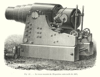 El cañón monstruo de la Exposición Universal de 1867 de European School