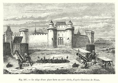 El asedio de una plaza fuerte en el siglo XIV, según Christine de Pisan de European School