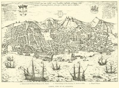 Lisboa, época de San Ignacio (grabado) de European School