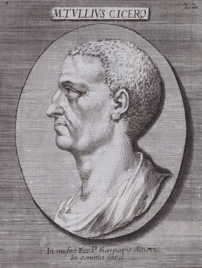 Marcus Tullius Cicerón, filósofo, político, erudito y orador romano de European School