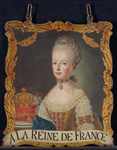 Signo de María Antonieta, después de 1774 de European School