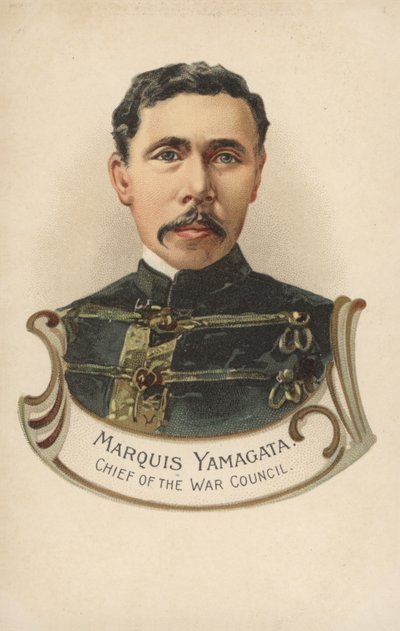 Marqués Yamagata, Jefe del Consejo de Guerra (litografía en color) de European School