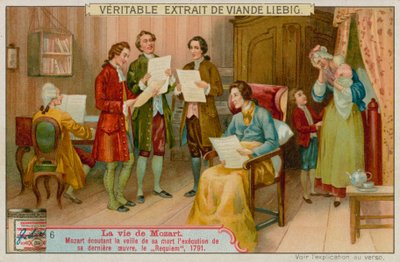 Mozart escucha el Réquiem antes de su muerte de European School