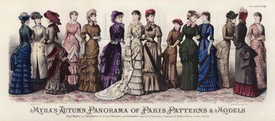 Panorama de Otoño de Patrones y Modelos de París de Myra de European School