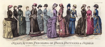 Panorama de Otoño de Patrones y Modelos de París de Myra de European School