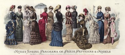Panorama de Primavera de Patrones y Modelos de París de Myra de European School
