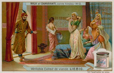 Nala viene como mensajero a Damayanti y sus doncellas de European School