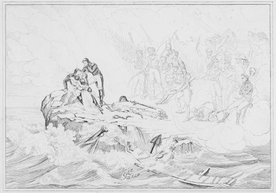 Napoleón: Apoteosis (grabado) de European School