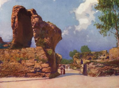 Niza, Les Arenes de Cimiez (litografía en color) de European School