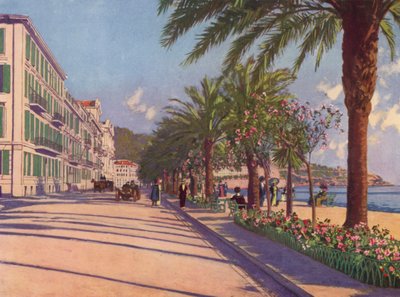 Niza, Promenade du Midi al este (litografía en color) de European School