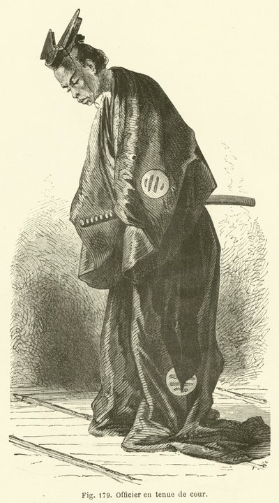Oficial en traje de corte de European School