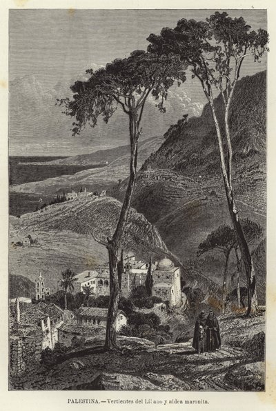 Palestina, Vertientes del Líbano y aldea maronita de European School