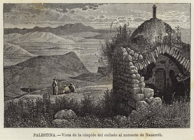 Palestina, Vista de la cúspide del collado al noroeste de Nazaret de European School