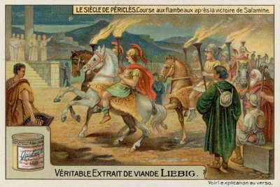 Procesión de antorchas después de la batalla de Salamina de European School