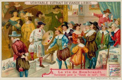 Rembrandt pinta La ronda de noche de European School