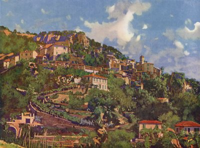 Roquebrune, Vista general (litografía en color) de European School
